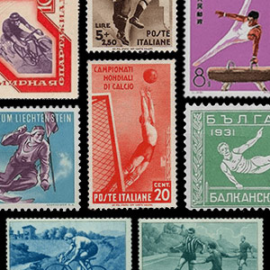 Thématique de collection -Timbres-poste - Sports