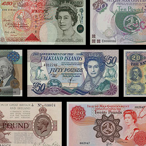 Collectible banknotes - United Kingdom