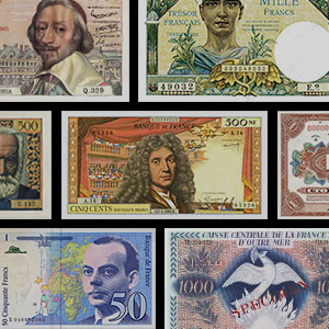 Collectable banknotes - France