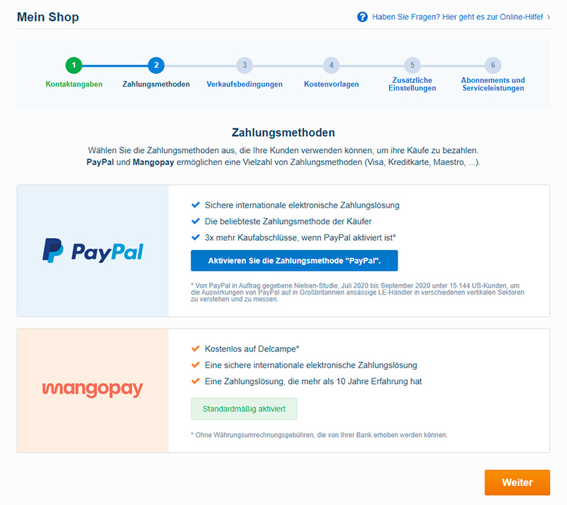 paypal activation