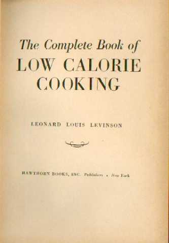 Low Calorie Cooking - Noord-Amerikaans