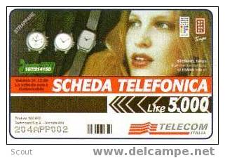 TELECARTE ITALIA PUBLICITE STEFANEL (CATALOGUE GOLDEN 2004 Nr 721 Euro 5) - Públicas Figuración Ordinaria