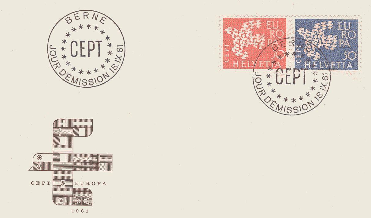 FDC - CEPT Suisse _ 1961 - Other & Unclassified