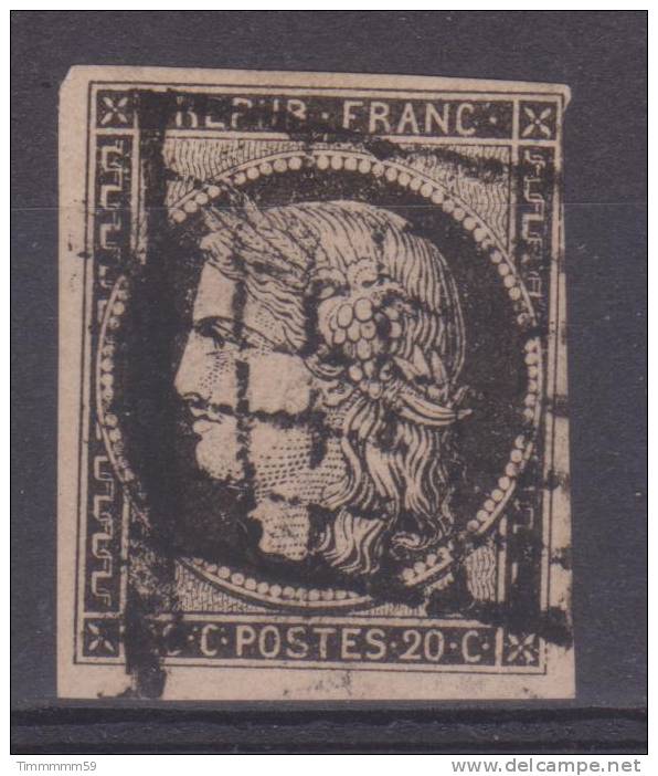 Lot N°1435 N°3a, 20c Noir/blanc - 1849-1850 Ceres