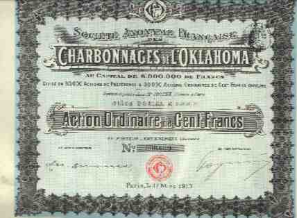 CHARBONNAGES DE L´OKLAHOMA - Mines