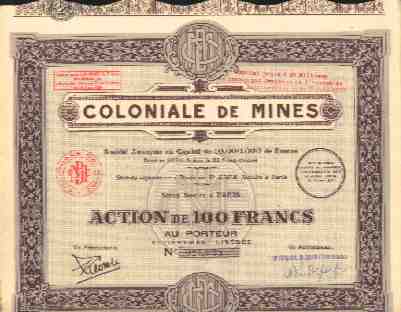 LOT DE 4 :  COLONIALE DE MINES - Mijnen