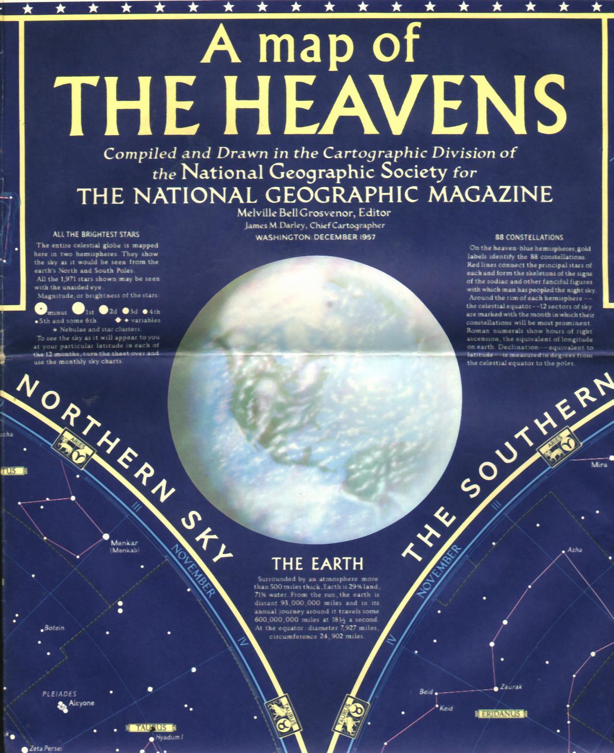 Carte Du Ciel "A Map Of The Heavens" - Other & Unclassified