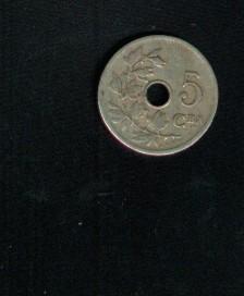 5 Centimes 1906 Koninkrijk Belgie - 265 - 5 Cent