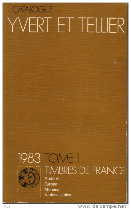 Catalogue Yvert Et Tellier De 1983 Timbres De France T1 - Frankrijk