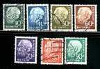 GERMANY 1956 Heuss Used Stamps 259-265 #559 - Used Stamps
