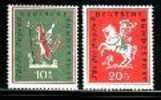 GERMANY 1958 Youth Hinged Stamps 286-287 #562 - Unused Stamps