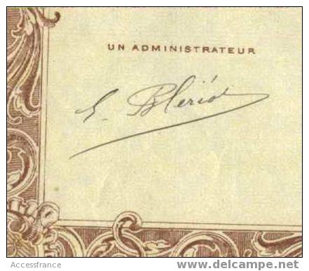 SIGNATURE DE BLERIOT : (  STE DU CINEMA LECOURBE ) - Cinéma & Theatre