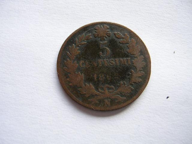 Italie  5 Centesimi De 1862N  Beau. - Sonstige & Ohne Zuordnung