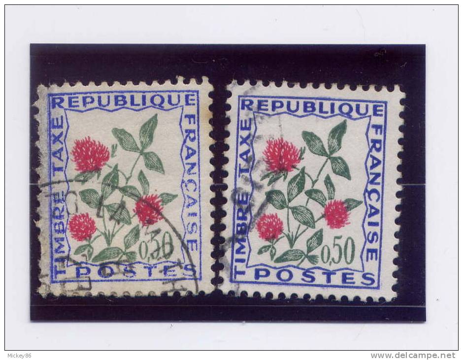 Timbre Taxe--n°101  TT -- Variétés De Couleurs - 1960-.... Used