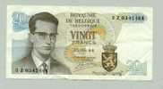 Billet De 20 Francs Belges De 1964 (5) - Andere & Zonder Classificatie