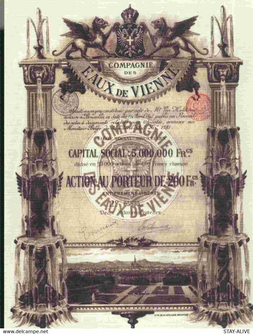 COMPAGNIE DES EAUX DE VIENNE (REPRODUCTION) - Eau