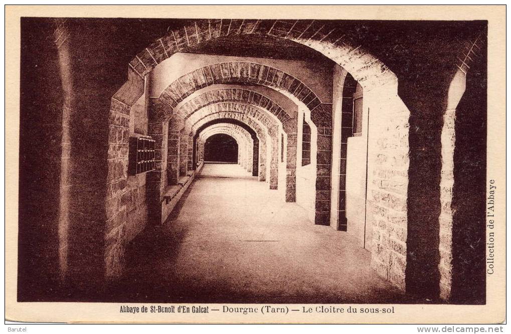 DOURGNE - Abbaye De Saint-Benoît D´En-Calcat. Le Cloître Du Sous-sol - Dourgne