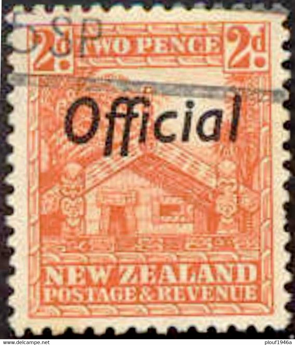 Pays : 362,1 (Nouvelle-Zélande : Dominion Britannique) Yvert Et Tellier N° : S  74 (o) - Dienstmarken