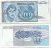 Billet De Yougoslavie 100 Dinara 1992 - Jugoslawien