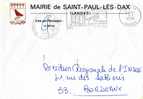 Enveloppe De Mairie "ST-PAUL-LES-DAX (40)" Avec Blason - Covers