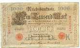 Billet Allemand 100 Mark 1910 - 1.000 Mark