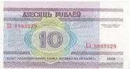BIELORUSSIE   10 Rublei  Année 2000  Pick23   ***** QUALITE  XF ***** - Wit-Rusland