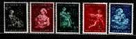 Ned 1944 Winterhulp Serie Zonder Gom 423-427 #91 - Unused Stamps