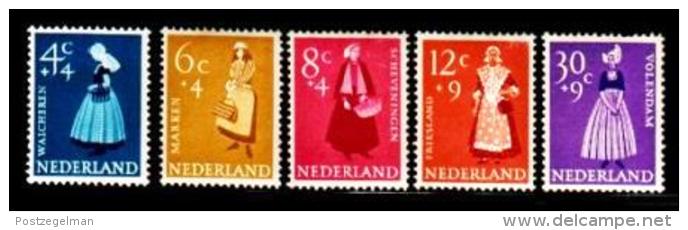 Ned 1958 Zomer Zegels Serie Mint Hinged 712-716 #190 - Nuovi