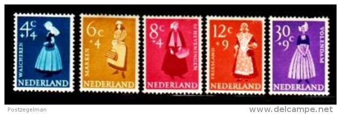 Ned 1958 Zomer Zegels Serie Mint Hinged 712-716 #190 - Unused Stamps