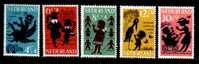 Ned 1963 Kinder Zegels Serie Mint Hinged 802-806 #304 - Unused Stamps