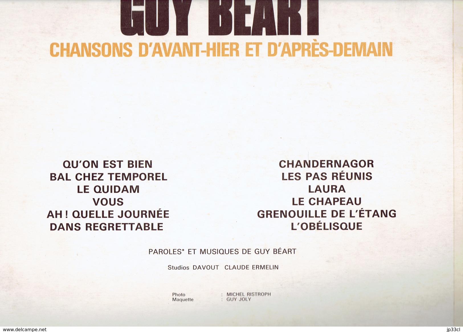 Guy Béart - Qu'on Est Bien - Bal Chez Temporel - Chandernagor, Etc - Autres - Musique Française