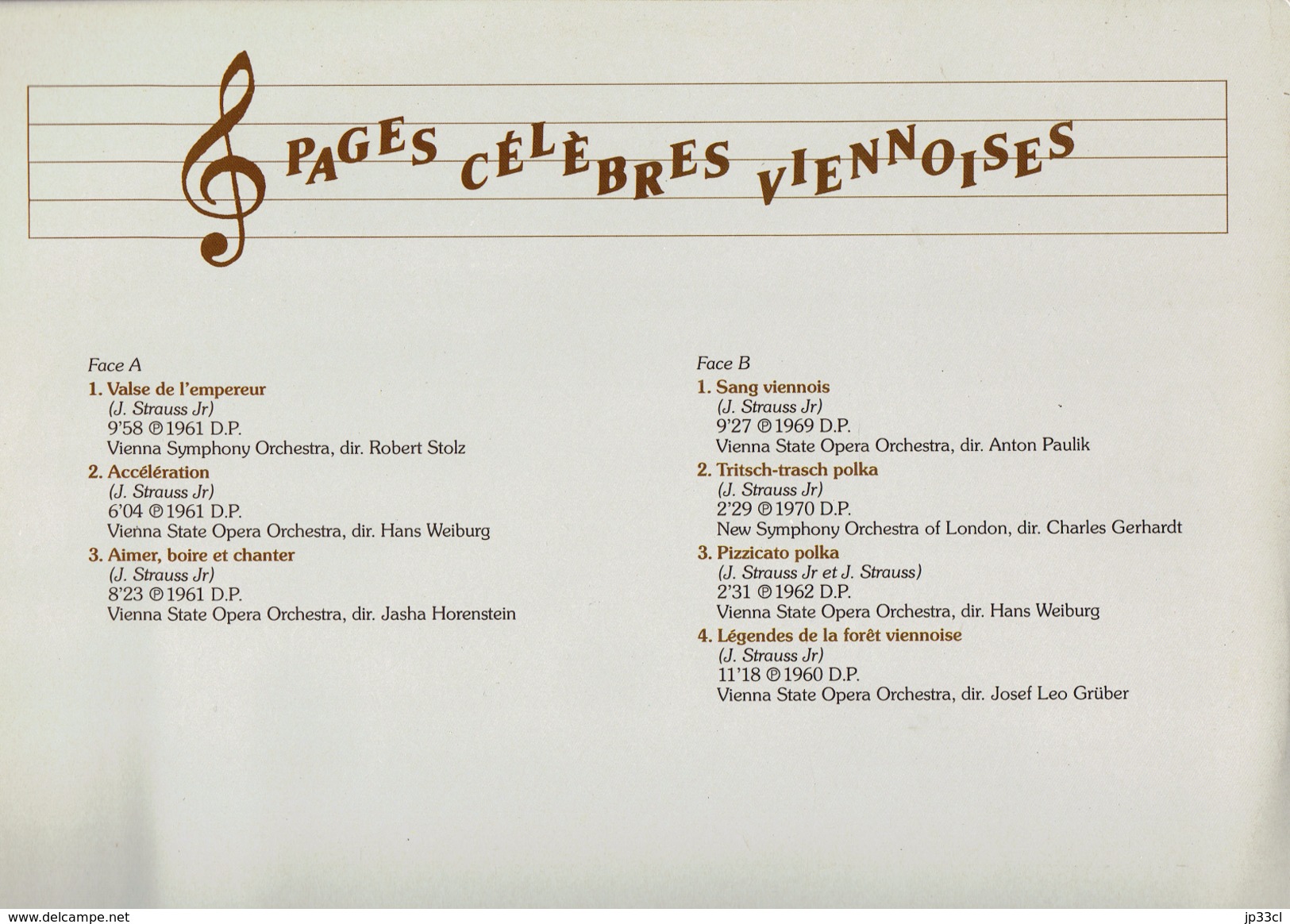 Pages Célèbres Viennoises Strauss - Klassik