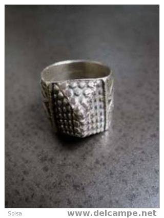 Grosse Bague Syrienne Argent / Big Silver Syrian Ring - Oestliche Kunst