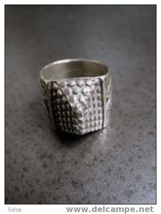 Grosse Bague Syrienne Argent / Big Silver Syrian Ring - Art Oriental