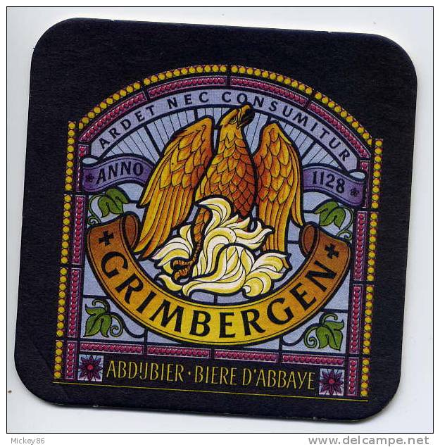 S/bock  -- GRIMBERGEN  -- Bière D´ Abbaye ABDUBIER--Aigle-- - Beer Mats