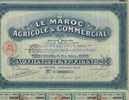 LE MAROC AGRICOLE & COMMERCIAL - Agriculture