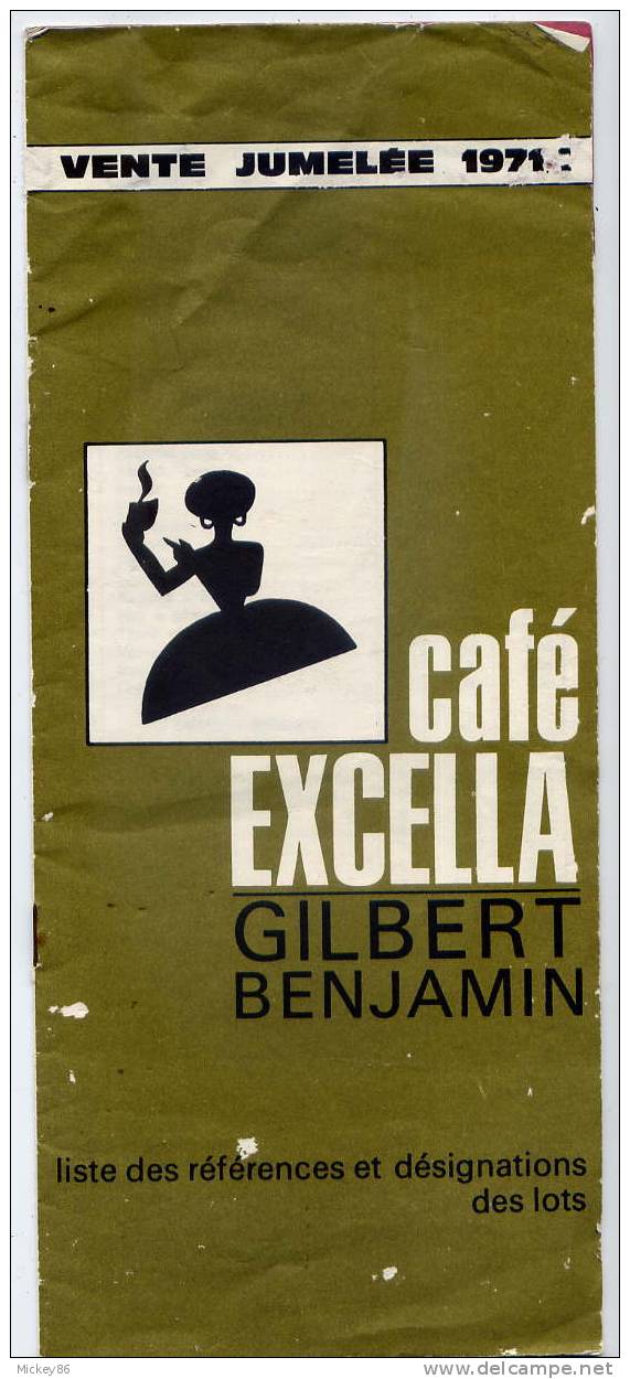 1971---  Pub  CAFE EXCELLA --- ( Vente Jumelée Avec GILBERT BENJAMIN) - Autres & Non Classés