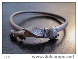 Bracelet Italien Ancien En Argent / Vintage Italian Silver Bracelet - Armbänder
