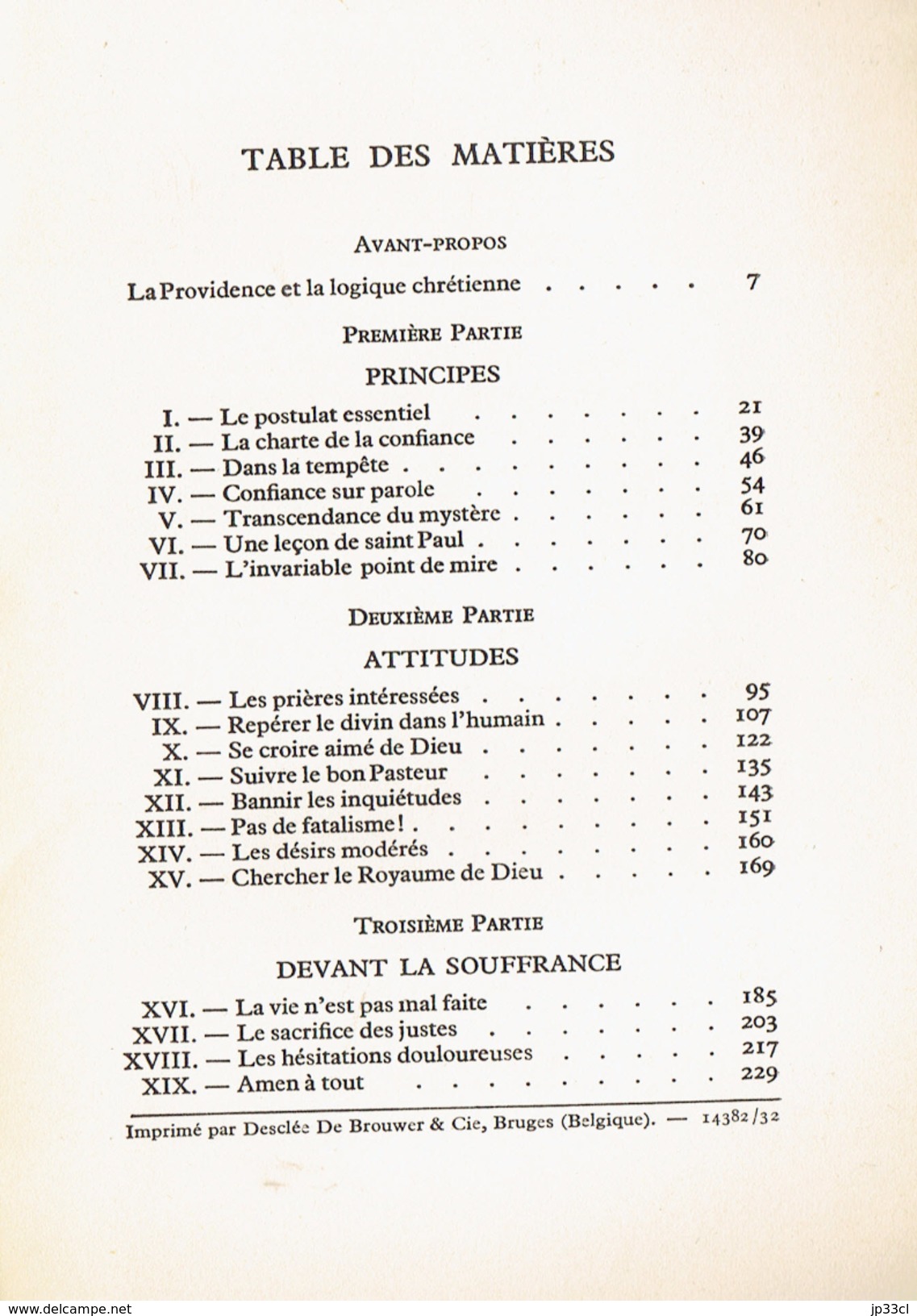 L'irréprochable Providence Par P. Dohet, S.J., Édition Universelle, Bruxelles, 1939, 240 Pages - Religion