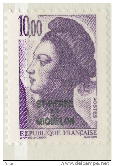 1986 Liberté Delacroix 10 F - Unused Stamps