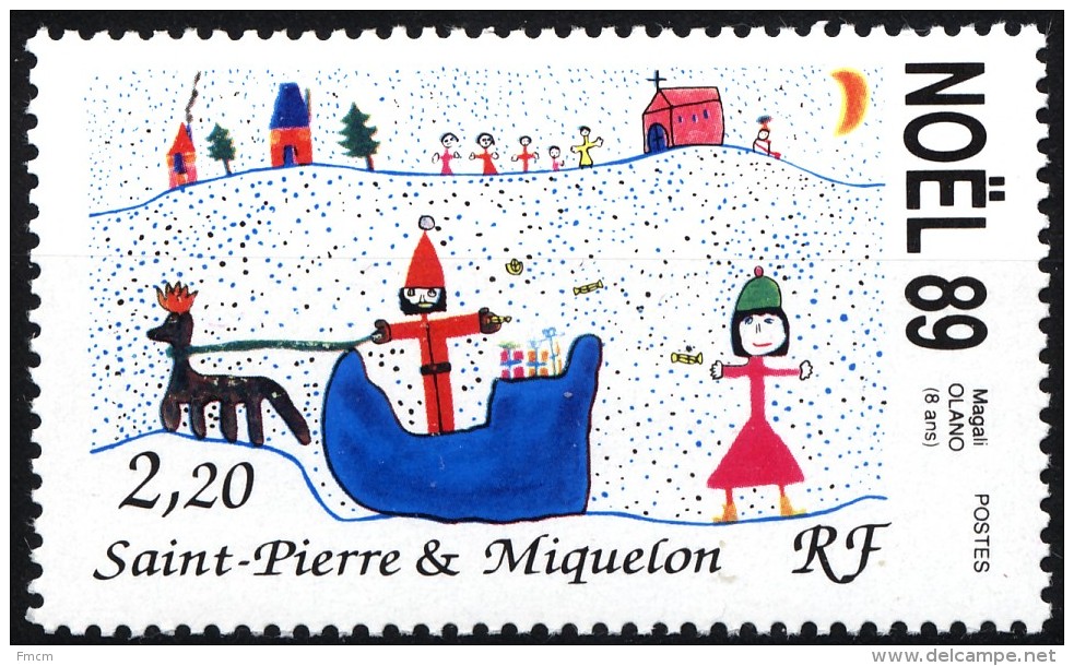 1989 Noël - Unused Stamps