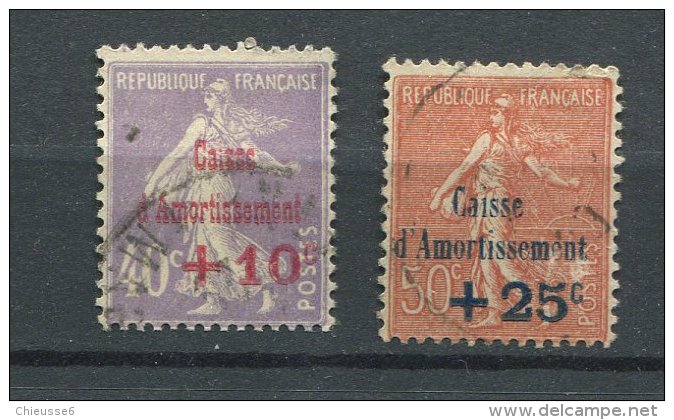 France . N° 249- 250 CA Oblit. - 1927-31 Sinking Fund