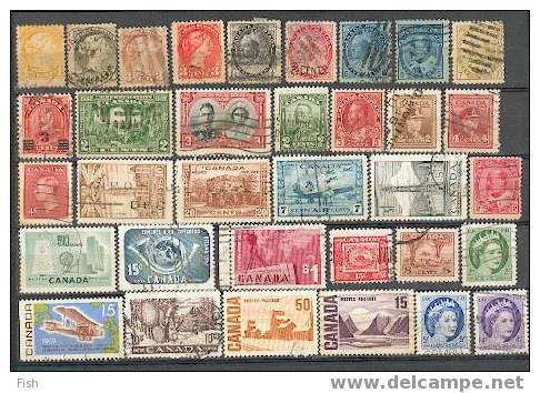 Canada (104 Stamps) - Colecciones