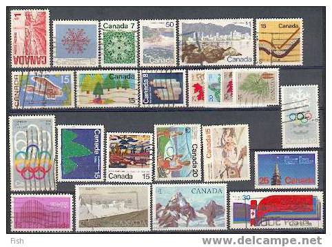 Canada (104 Stamps) - Colecciones