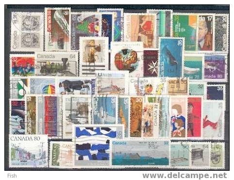 Canada (104 Stamps) - Collections