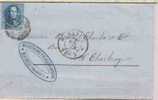 Lettre De RANCE N°15 D 47 Déc 1863 > Charleroi SUPERBE Et TRES RARE - 1863-1864 Medaillen (13/16)