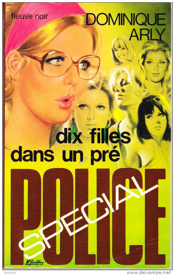 FN - Spécial Police N° 1354 - Dix Filles Dans Un Pré- Dominique Arly - ( EO 1977 ) . - Fleuve Noir