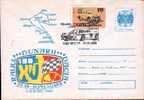 Enteire Postal With Ralye 1988 Resita Romania. - Automobile