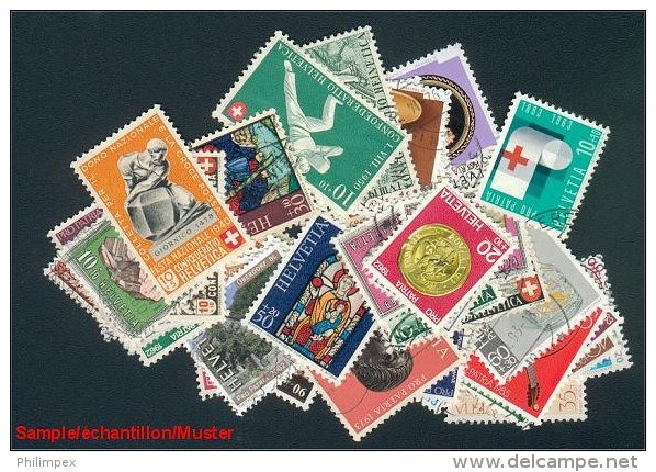 SUISSE 100 DIFFERENTS TIMBRES DE BIENFAISANCE - Sammlungen