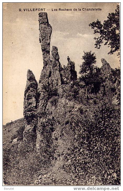 VILLEFORT - Les Rochers De La Chandelette - Villefort